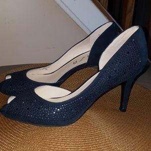 Gently loved Rhinestone Embellished Heels